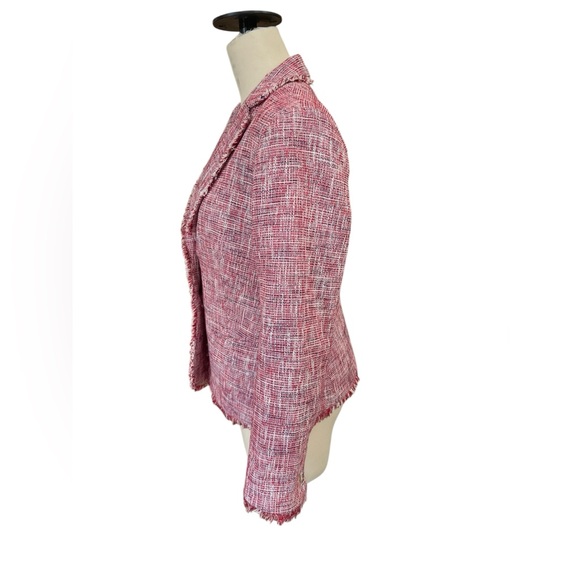 Banana Republic Tweed blazer size 8 cotton - Picture 4 of 8